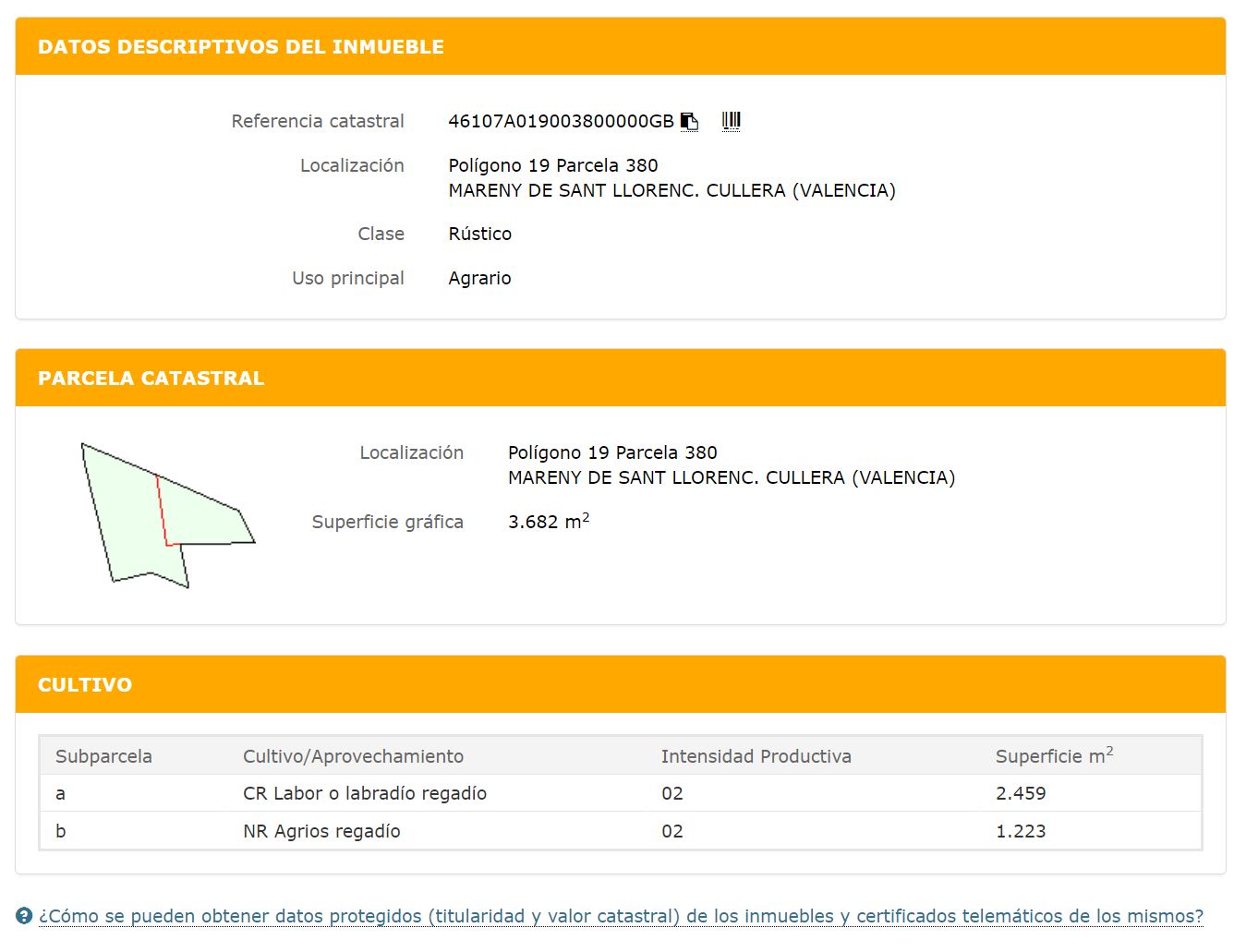 Finca rústica en Proc. Simplificado