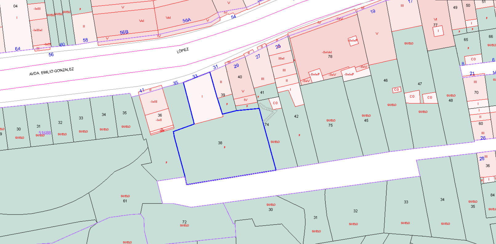 Suelo urbano residencial en Emilio Gonzalez Lopez