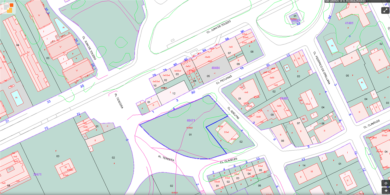 Suelo urbano residencial en PETUNIAS