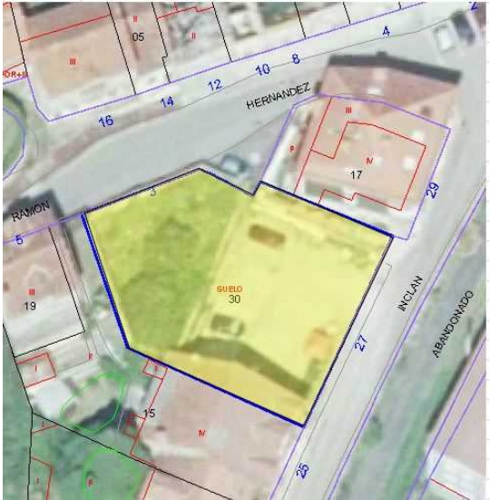 Suelo urbano residencial en SUAREZ INCLAN