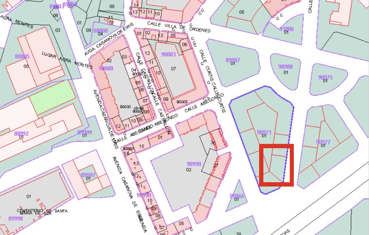 Suelo urbano residencial en Curtis