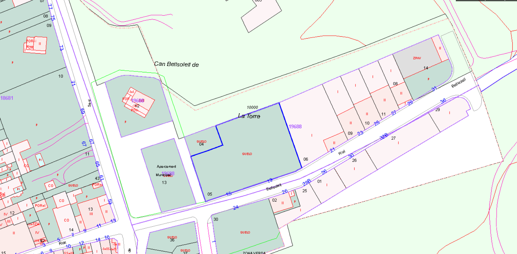 Suelo urbano residencial en BELLSOLELL